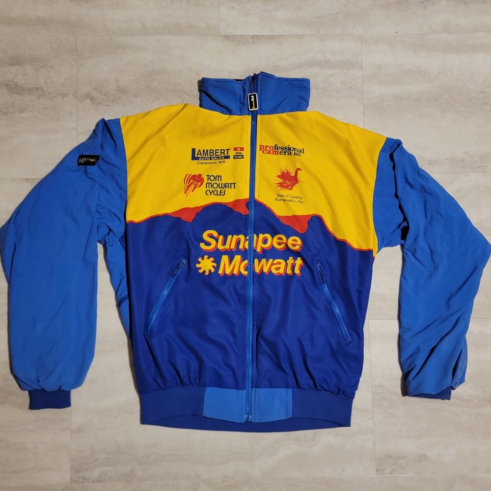 Vintage Vomax Cycling Jacket Windbreaker Size Large Sunapee Mowatt